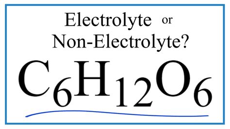 Is c6h12o6 an electrolyte - The answer is (3) HCl. The definition of electrolyte is a substance which forms ion in an aqueous solution. Usually it is an ionic compound. While CCl4, C2H6, and H2O are covalent compounds. arrow right. Explore similar answers. messages. Talk to an Expert about this answer.